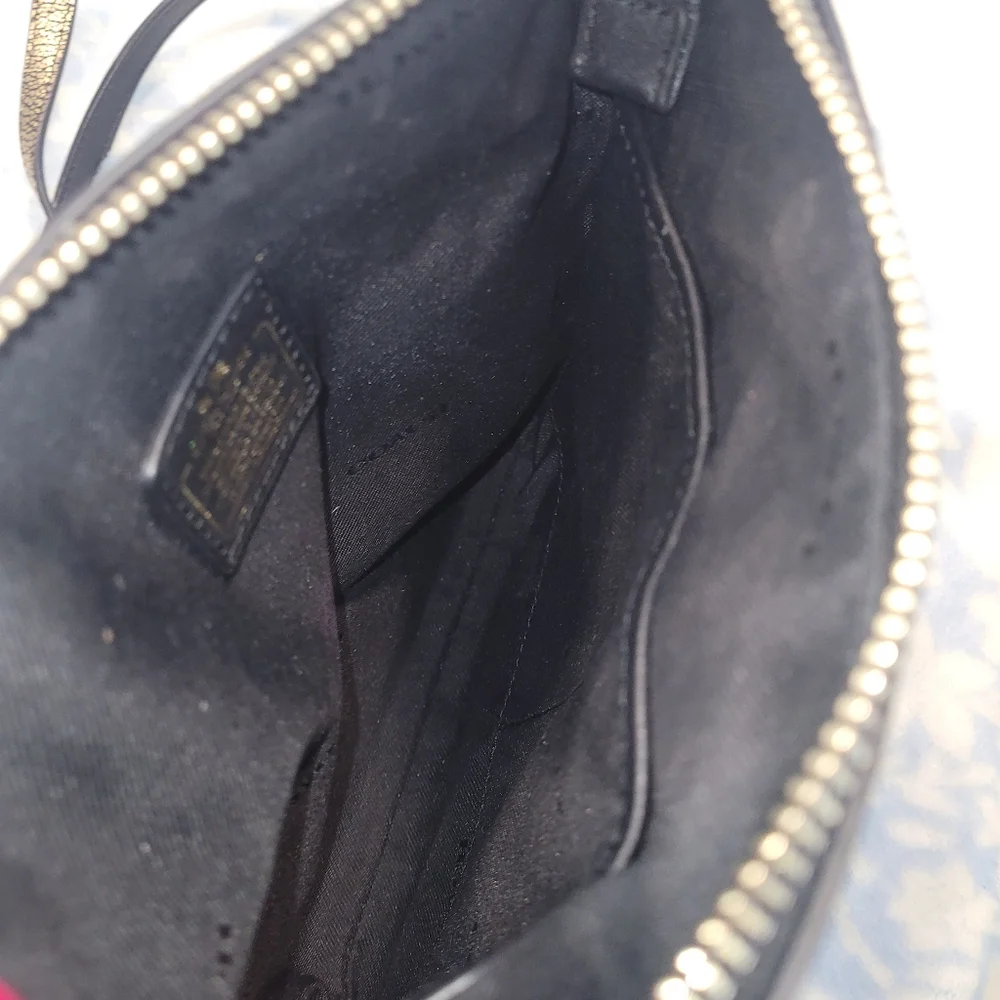 Coach SWAGGER Metallic Pebble Leather Swingpack Crossbody - Picture 10 of 15